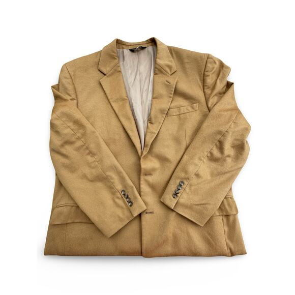 Jos. A. Bank Men’s 46L Tan 2-Button Cashmere Sport Coat Blazer - Picture 1 of 9